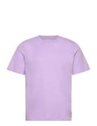 Jjeorganic Basic Tee Ss O-Neck Noos Tops T-Kortærmet Skjorte Purple Ja...