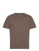 Jjeorganic Basic Tee Ss O-Neck Noos Tops T-Kortærmet Skjorte Brown Jac...