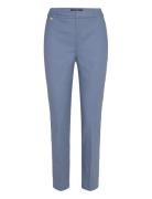 Double-Faced Stretch Cotton Pant Bottoms Trousers Slim Fit Trousers Bl...