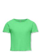 Kognella S/S O-Neck Top Noos Jrs Tops T-Kortærmet Skjorte Green Kids O...
