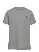 Cotton Jersey Crewneck Tee Tops T-Kortærmet Skjorte Grey Ralph Lauren ...