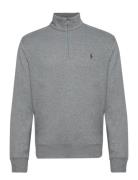 Double Knit Jersey-Lsl-Knt Tops Sweatshirts & Hoodies Sweatshirts Grey...