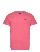 Essential Logo Emb Tee Tops T-Kortærmet Skjorte Pink Superdry