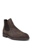 Slhblake Suede Chelsea Boot Noos Støvlet Chelsea Boot Brown Selected H...