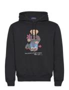 Graphic Fleece-Lsl-Sws Tops Sweatshirts & Hoodies Hoodies Black Polo R...