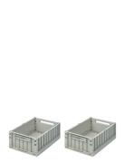 Weston Storage Box M 2-Pack Home Kids Decor Storage Storage Boxes Grey...