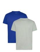 2 Pack Monologo T-Shirt Tops T-Kortærmet Skjorte Green Calvin Klein Je...