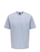 Onsfred Rlx Ss Tee Tops T-Kortærmet Skjorte Blue ONLY & SONS