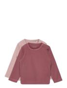 Blouse Ls  Tops T-shirts Long-sleeved T-Skjorte Purple Minymo