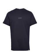 Lens T-Shirt Tops T-Kortærmet Skjorte Blue Les Deux