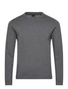 Salbo Curved Sport Sweatshirts & Hoodies Sweatshirts Grey BOSS