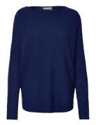 Freretta Pu 3 Tops Knitwear Jumpers Blue Fransa