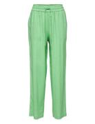 Slfviva-Gulia Hw Long Linen Pant Bottoms Trousers Wide Leg Green Selec...