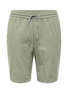 Onslinus 0007 Cot Lin Shorts Noos Bottoms Shorts Casual Khaki Green ON...