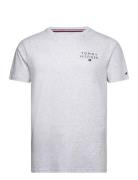 Cn Ss Tee Logo Tops T-Kortærmet Skjorte Grey Tommy Hilfiger