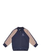 Hmlaidan Zip Jacket Sport Sweatshirts & Hoodies Sweatshirts Blue Humme...
