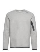 Borg Tech Sweat Crew Sport Sweatshirts & Hoodies Sweatshirts Grey Björ...