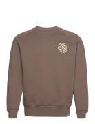 Darren Sweatshirt Tops Sweatshirts & Hoodies Sweatshirts Brown Les Deu...