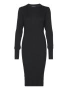 Srnoa Dress Knit Knælang Kjole Black Soft Rebels