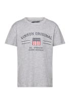Vin T-Shirt Manuel Jr.boy Tops T-Kortærmet Skjorte Grey VINSON