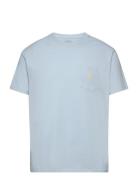 Classic Fit Pocket T-Shirt Tops T-Kortærmet Skjorte Blue Polo Ralph La...