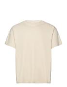 Sddanton Ss Tops T-Kortærmet Skjorte Cream Solid
