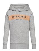 Jcoplanet Sweat Hood Fst Jnr Tops Sweatshirts & Hoodies Hoodies Grey J...