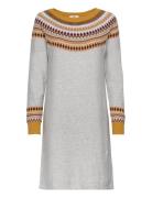 Dresses Flat Knitted Knælang Kjole Grey Esprit Casual