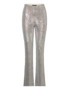 Vmkaje Hw Flared Pant Jrs Bottoms Trousers Flared Silver Vero Moda