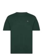 Reg Shield Ss T-Shirt Tops T-Kortærmet Skjorte Green GANT