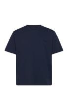 Wbbaine Base Tee Designers T-Kortærmet Skjorte Navy Woodbird