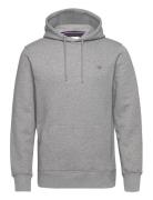 Reg Shield Hoodie Tops Sweatshirts & Hoodies Hoodies Grey GANT