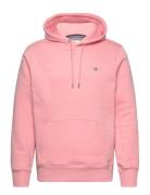Reg Shield Hoodie Tops Sweatshirts & Hoodies Hoodies Pink GANT