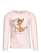 Tshirt Tops T-shirts Long-sleeved T-Skjorte Pink Bambi