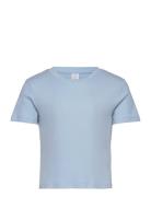 Top Rosie Basic Tops T-Kortærmet Skjorte Blue Lindex