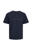 Jjestar Jj Tee Ss Noos Tops T-Kortærmet Skjorte Navy Jack & J S