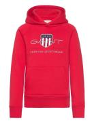 Archive Shield Hoodie Tops Sweatshirts & Hoodies Hoodies Red GANT