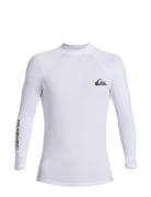 Everyday Upf50 Ls Tops T-Langærmet Skjorte White Quiksilver