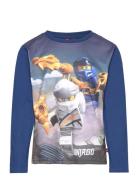 Lwtaylor 713 - T-Shirt L/S Tops T-shirts Long-sleeved T-Skjorte Blue L...