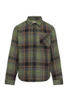 Levi's® Plaid Flannel Pocket Shirt Tops Shirts Long-sleeved Shirts Gre...