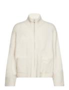 Tine Fluffy Cardigan Tops Knitwear Cardigans White HOLZWEILER