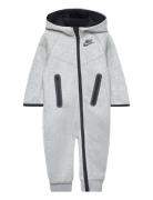 Nike Tech Fleece Hooded Coverall Langærmet Body Grey Nike