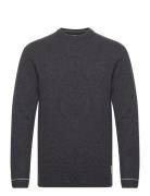 Cameron O-Neck Knit Tops Knitwear Round Necks Grey Fat Moose