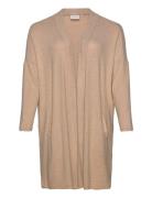 Wa-Sim 3 Tops Knitwear Cardigans Beige Wasabiconcept