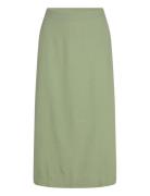 Vmmymilo Hw 7/8 Skirt Wvn Ga Knælang Nederdel Green Vero Moda