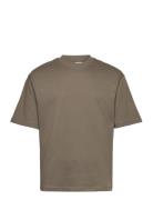 Slhlooseoscar Ss O-Neck Tee Noos Tops T-Kortærmet Skjorte Khaki Green ...