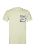Photoprinted T-Shirt Tops T-Kortærmet Skjorte Green Tom Tailor