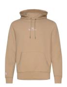 30/1 Double Knt Cvc-Lsl-Sws Tops Sweatshirts & Hoodies Hoodies Beige P...