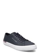 Corporate Vulc Leather Low-top Sneakers Navy Tommy Hilfiger