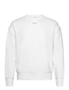 Nano Logo Sweatshirt Tops Sweatshirts & Hoodies Sweatshirts White Calv...